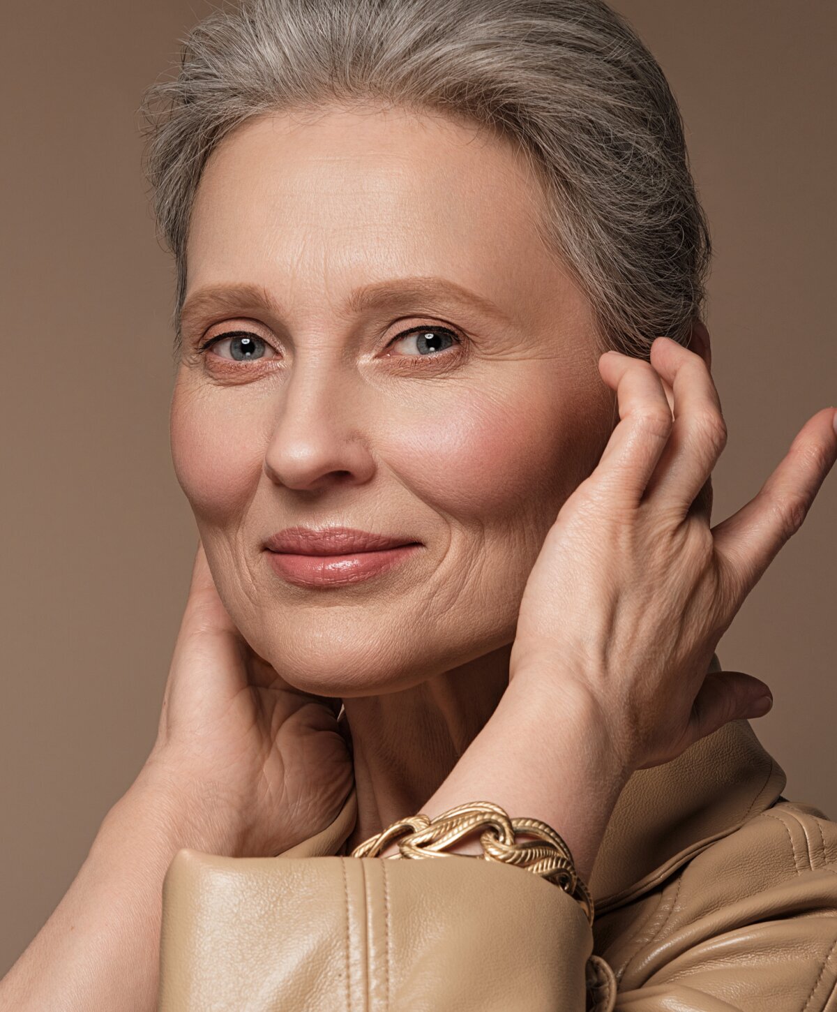 Beverly Hills Potenza RF Microneedling model smiling